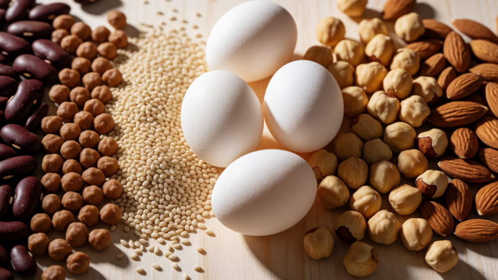 Combinación de proteína y fibra en un plato saludable