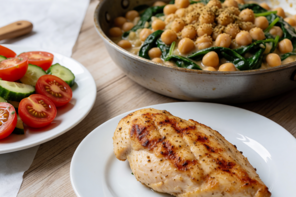 3 menús saludables que combinan proteína y fibra (desayuno, comida y cena)
